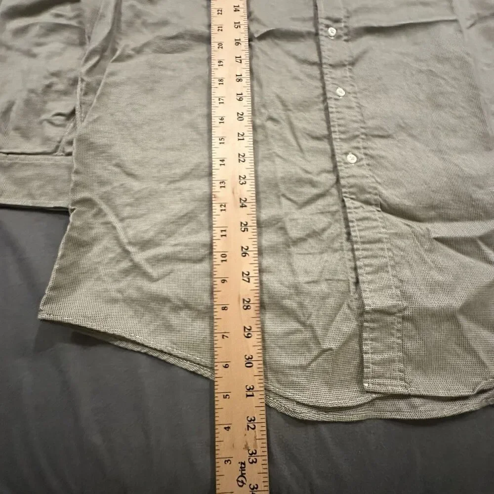 Vintage Brooks Brothers Shirt Mens 17 32/33 Long Sleeve Made in USA Cotton Dress
